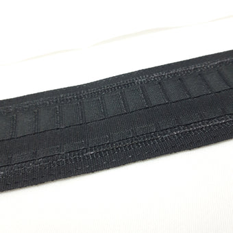 Stage tape - standing pleat, black, 50 mm