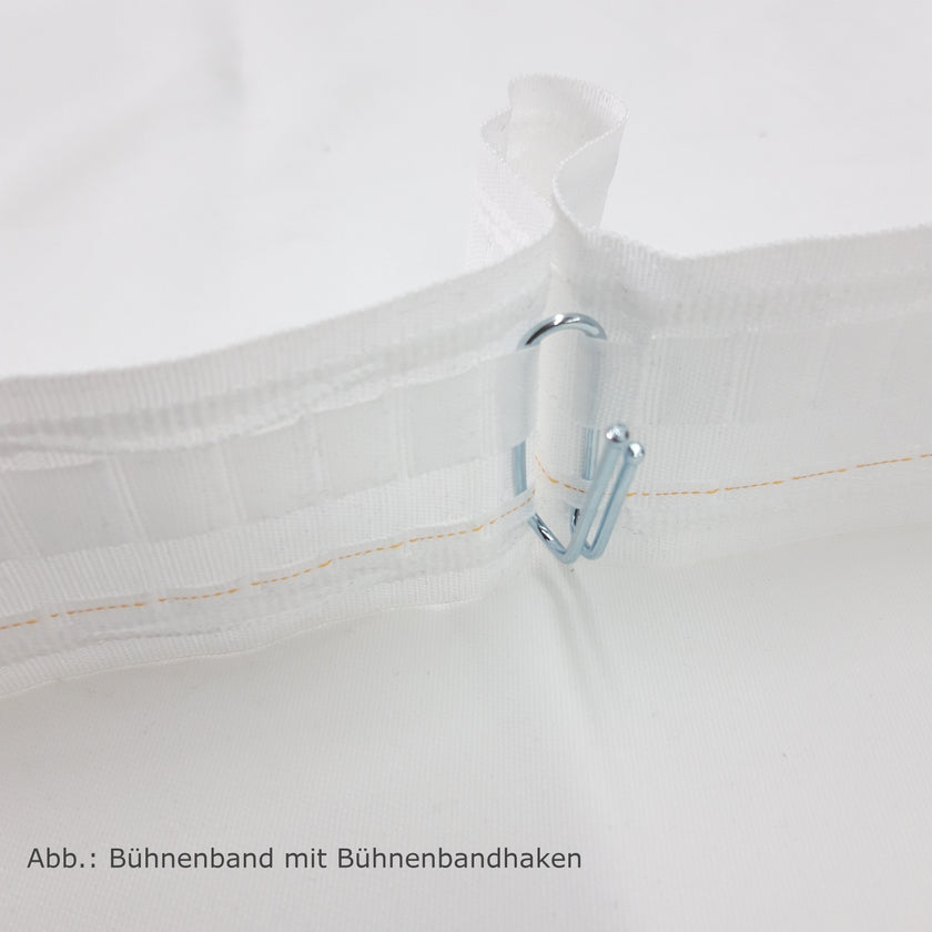 Bühnenband - Stehfalte, schwarz,  50 mm