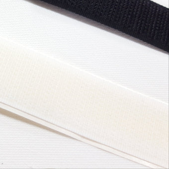 Hook and loop tape: hook - self-adhesive, 20 mm | 25 m roll
