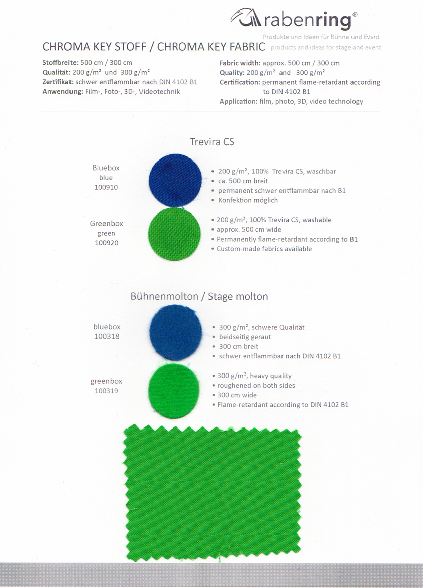Blueboxstoff sample card