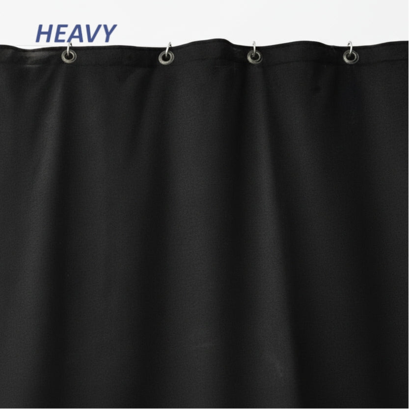 Taustaverho - paksu molton, musta 