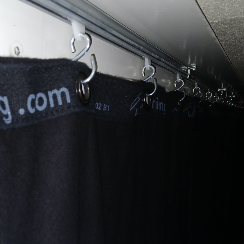 Taustaverho - CS Molton, 3 m x 3 m, musta 