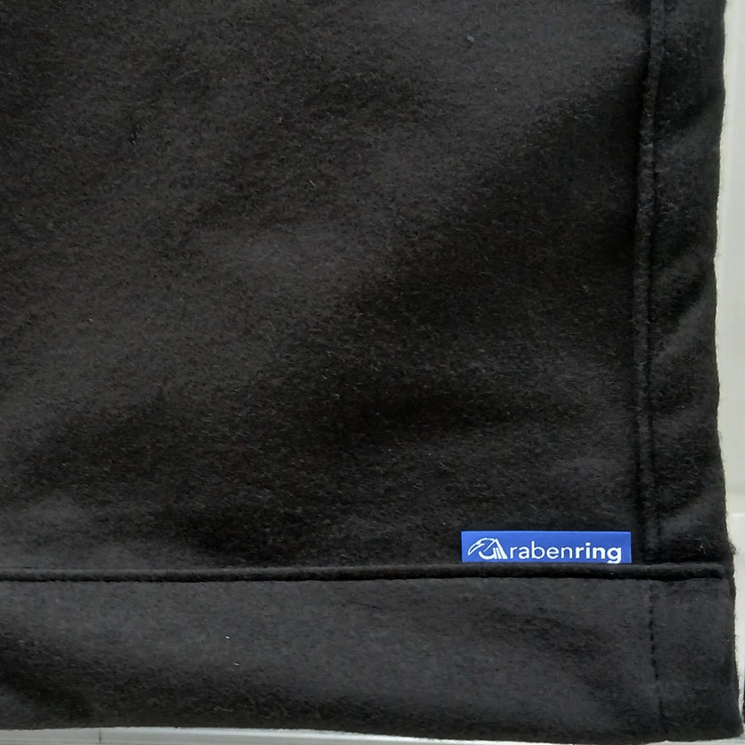 Taustaverho - paksu molton, musta 