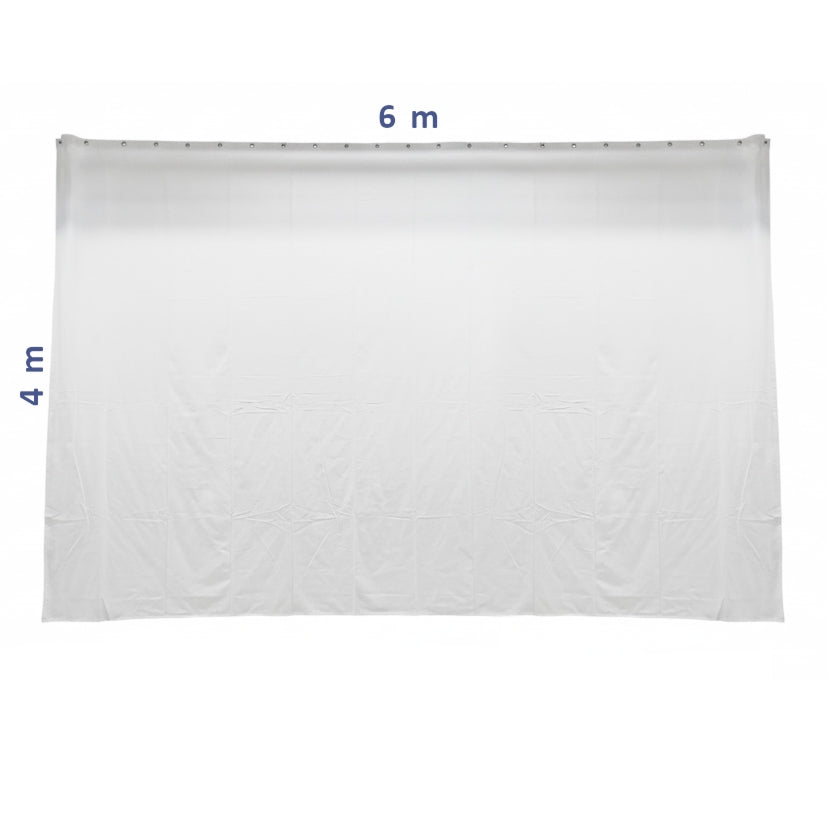 Taustaverho - Molton, valkoinen 