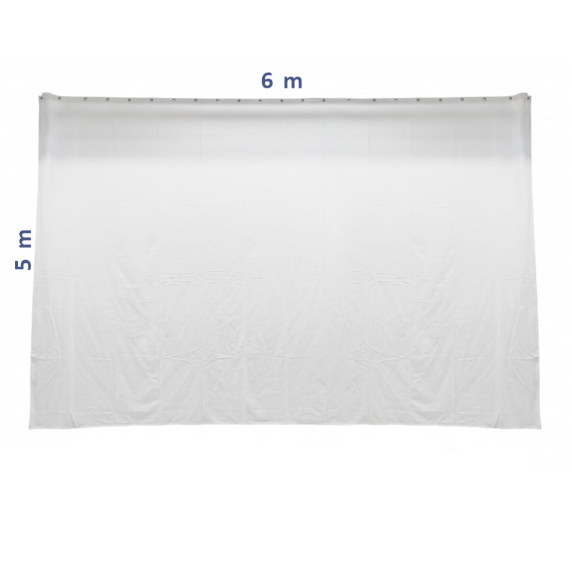 Taustaverho - Molton, valkoinen 