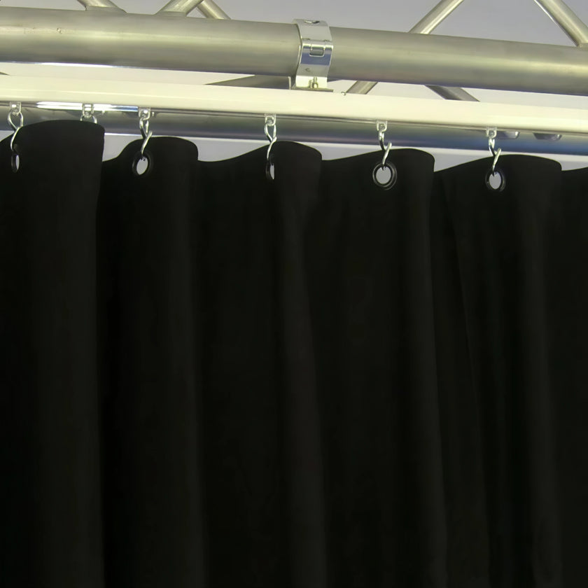 Backdrop Vorhang - light Molton, 3 m x 3 m, schwarz