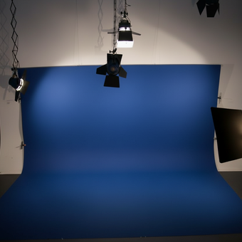 studio mit bluescreen