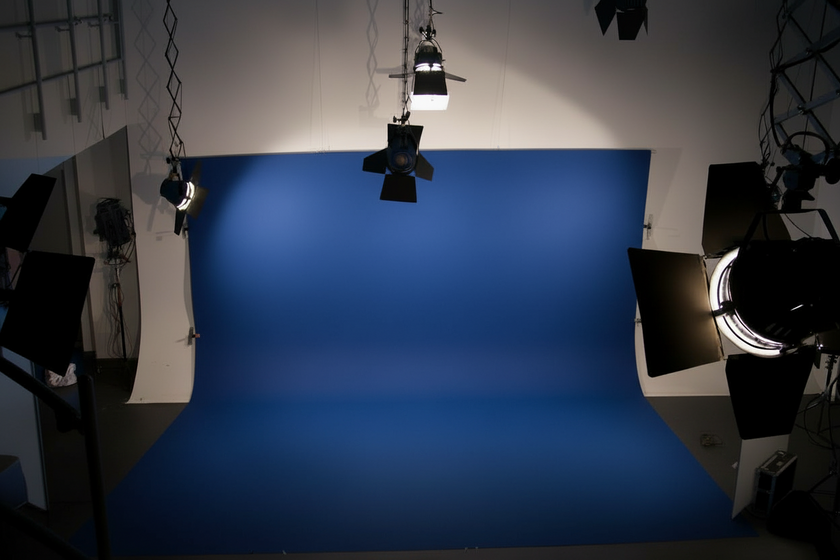 studio mit bluescreen