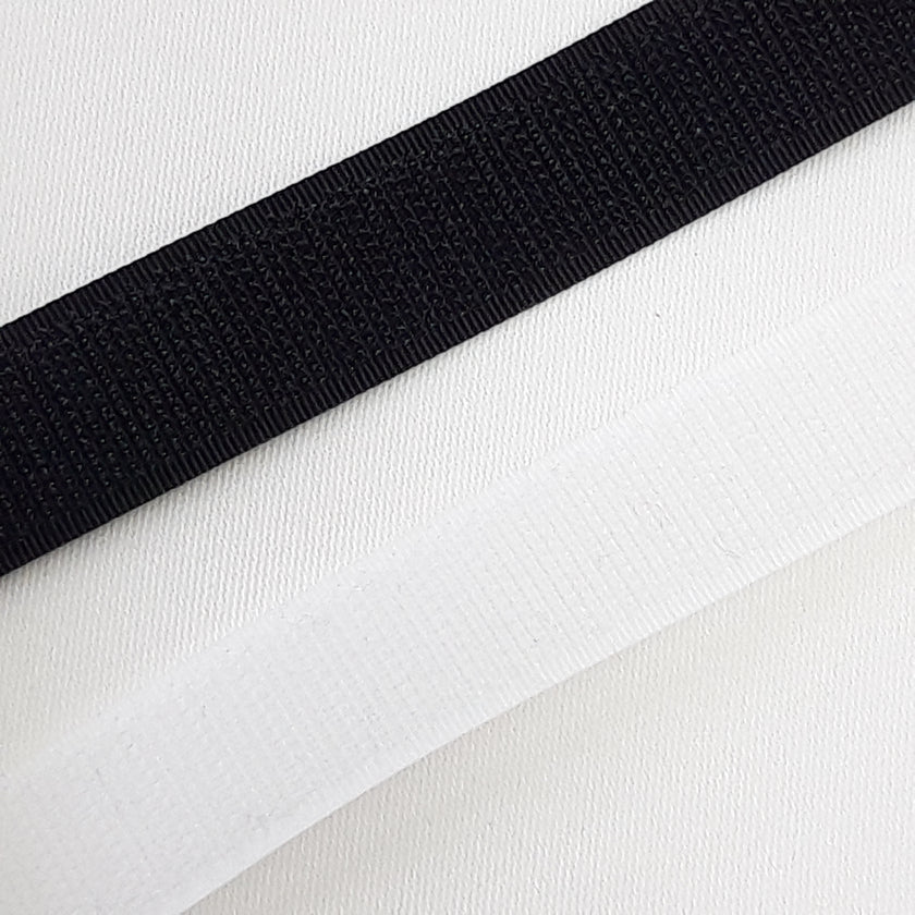 Klettband: Haken - nähbar, 20 mm  | 25 m-Rolle