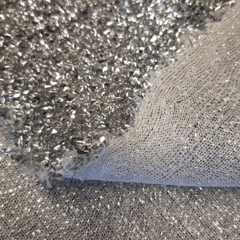 Las Vegas Dekostoff - 120g/m²  silber  110cm